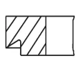 MAHLE 005 24 N1 - Jeu de segments de pistons