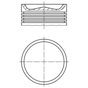 Piston MAHLE OEM 46008