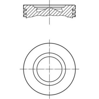 Piston MAHLE 007 PI 00148 004 pour IVECO EUROCARGO 100 E 18 K tector - 177cv