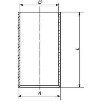 Chemise de cylindre MAHLE 007 WV 48 00