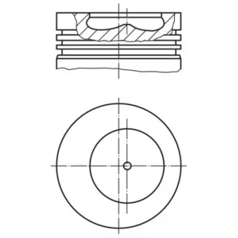 Piston MAHLE 008 96 00 pour IVECO EUROSTAR LD 260 E 42 P - 420cv