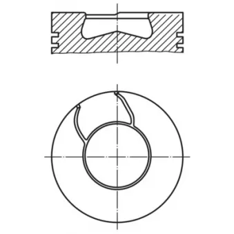 Piston MAHLE 009 35 00 pour IVECO EUROSTAR LD 440 E 38 TZ - 375cv