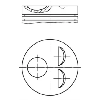 MAHLE 011 38 00 - Piston