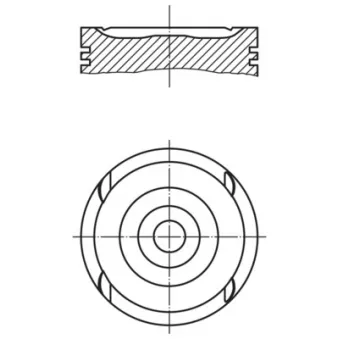 Piston MAHLE OEM 90443141