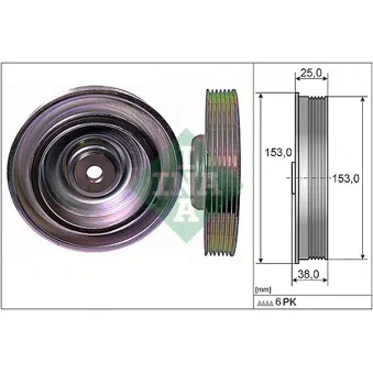 Poulie, vilebrequin INA OEM 0515R5