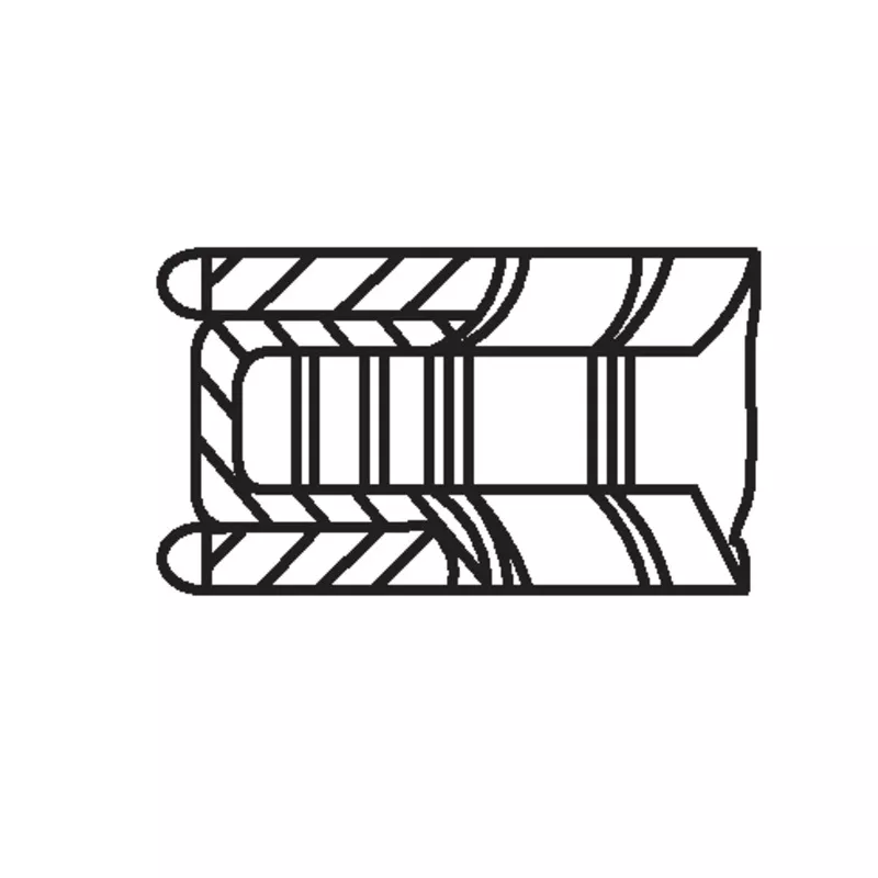 Jeu de segments de pistons MAHLE 011 RS 10108 0N0 - Visuel 2