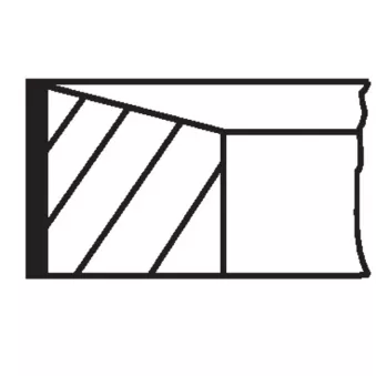 Jeu de segments de pistons MAHLE 014 17 N0