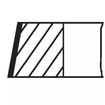 Jeu de segments de pistons MAHLE 014 63 N1