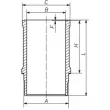 MAHLE 021 WN 14 00 - Chemise de cylindre