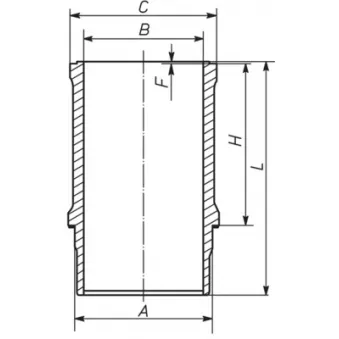 MAHLE 021 WN 30 00 - Chemise de cylindre