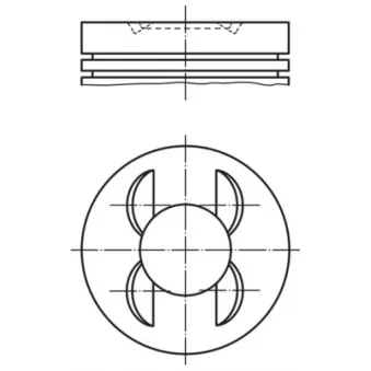 MAHLE 028 PI 00153 000 - Piston