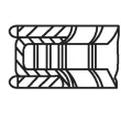 MAHLE 028 RS 10103 0N0 - Jeu de segments de pistons