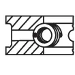 MAHLE 029 43 N3 - Jeu de segments de pistons