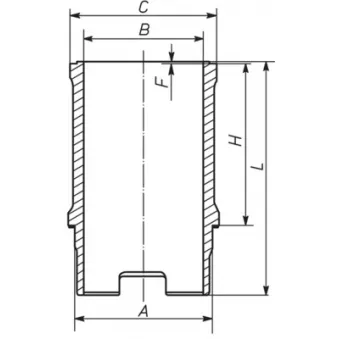 Chemise de cylindre MAHLE [029 WN 16 00]