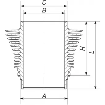 MAHLE 029 WR 10 00 - Chemise de cylindre