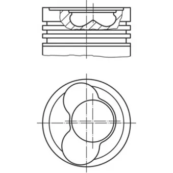 MAHLE 030 59 01 - Piston