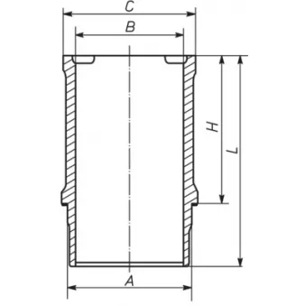 Chemise de cylindre MAHLE 039 WN 15 01