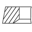 MAHLE 040 01 V0 - Jeu de segments de pistons