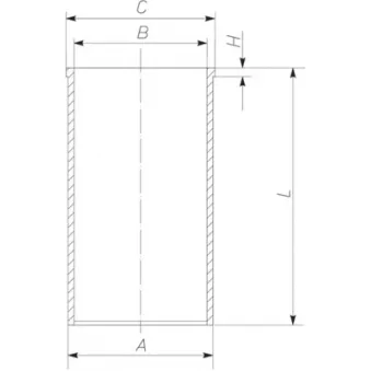 Chemise de cylindre MAHLE 043 WV 42 00