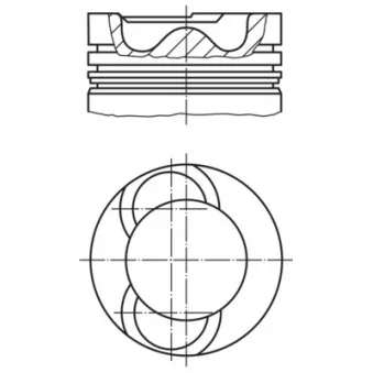 Piston MAHLE 061 41 00 pour MAN F2000 143 E/420 - 420cv