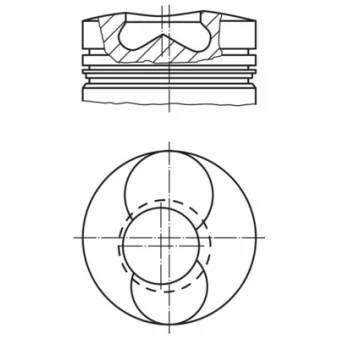 Piston MAHLE 099 39 02 pour DEUTZ-FAHR D07 D3607 - 34cv