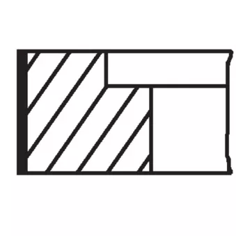 Jeu de segments de pistons MAHLE 503 90 N1