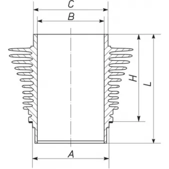 Chemise de cylindre MAHLE 503 WR 23 00