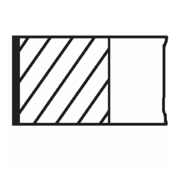 MAHLE 629 12 V0 - Jeu de segments de pistons