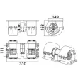 MAHLE AB 145 000P - Pulseur d'air habitacle