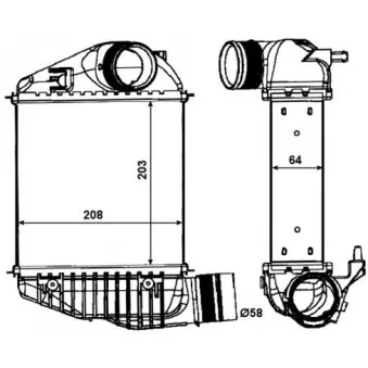 NRF 30015 - Intercooler, échangeur