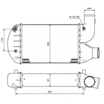 Intercooler, échangeur NRF 30031