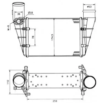 NRF 30127A - Intercooler, échangeur