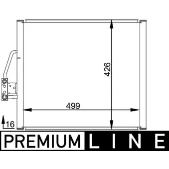 Condenseur, climatisation MAHLE OEM 64538391647