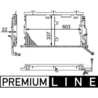 MAHLE AC 210 000P - Condenseur, climatisation