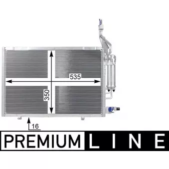 Condenseur, climatisation MAHLE AC 23 000P