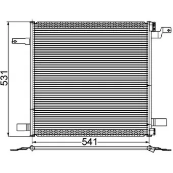 MAHLE AC 259 001S - Condenseur, climatisation