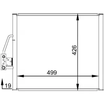 Condenseur, climatisation MAHLE OEM BSG 15-525-002