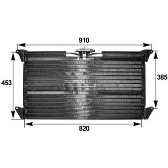 Condenseur, climatisation MAHLE AC 289 000S pour SCANIA 4 - series 114 C/380 - 381cv