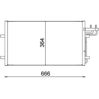 Condenseur, climatisation MAHLE OEM TSP0225520