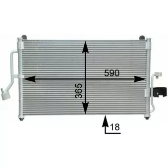 MAHLE AC 418 000S - Condenseur, climatisation