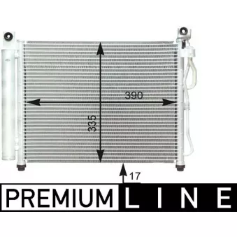 Condenseur, climatisation MAHLE OEM 9760607000