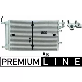 MAHLE AC 430 000P - Condenseur, climatisation