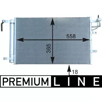 Condenseur, climatisation MAHLE AC 431 000P