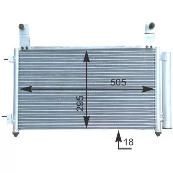 MAHLE AC 435 000S - Condenseur, climatisation