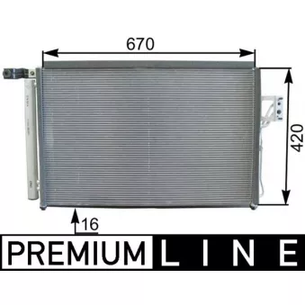 MAHLE AC 440 000P - Condenseur, climatisation