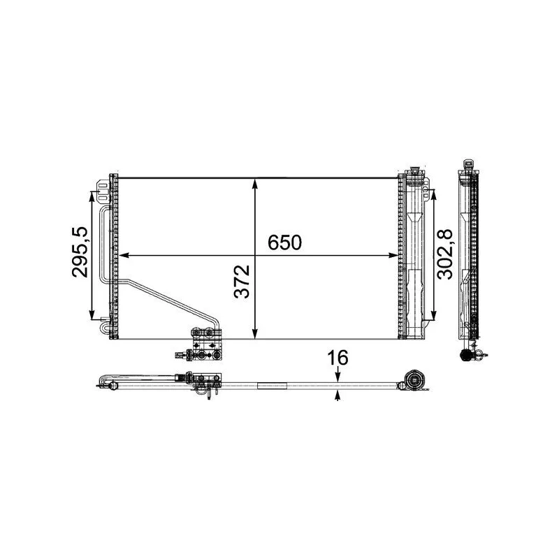 Condenseur, climatisation MAHLE AC 449 000P - Visuel 1