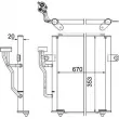 MAHLE AC 458 000P - Condenseur, climatisation