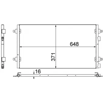 MAHLE AC 519 000S - Condenseur, climatisation