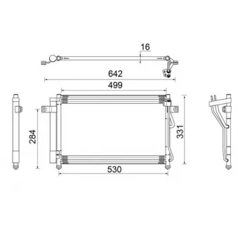 Condenseur, climatisation MAHLE OEM 976061c200