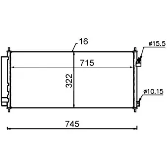 Condenseur, climatisation DELPHI CF20281
